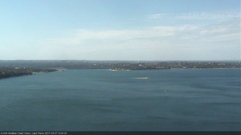 Lake Travis webcam, October 27, 2017 12:05 PM CT
