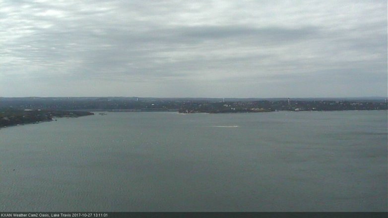 Lake Travis webcam, October 27, 2017 12:15 PM CT