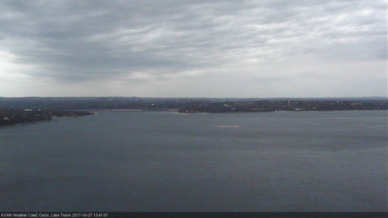 Lake Travis webcam, October 27, 2017 12:45 PM CT