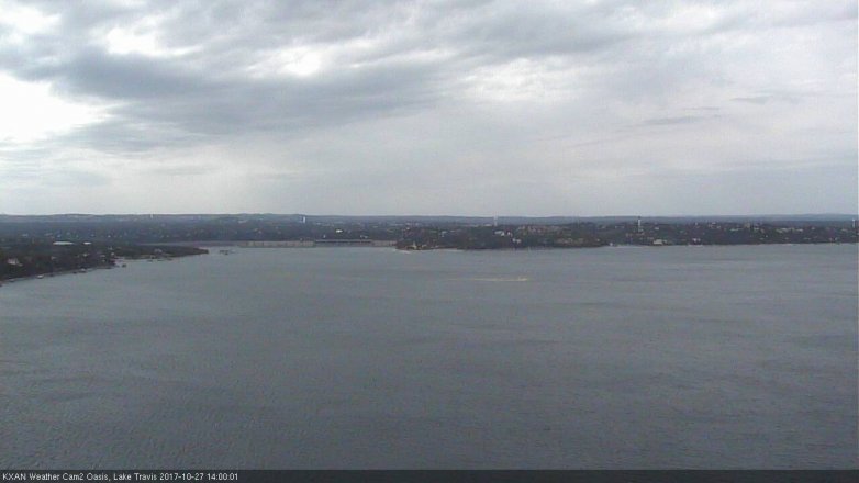 Lake Travis webcam, October 27, 2017 1:20 PM CT