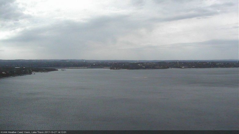 Lake Travis webcam, October 27, 2017 1:35 PM CT