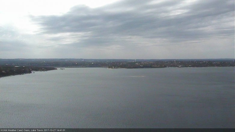 Lake Travis webcam, October 27, 2017 1:45 PM CT