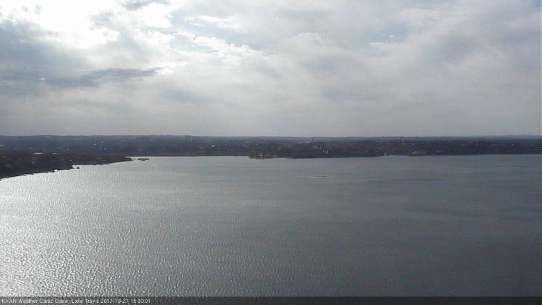 Lake Travis webcam, October 27, 2017 2:55 PM CT