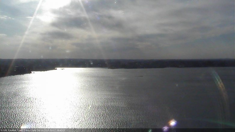 Lake Travis webcam, October 27, 2017 3:55 PM CT
