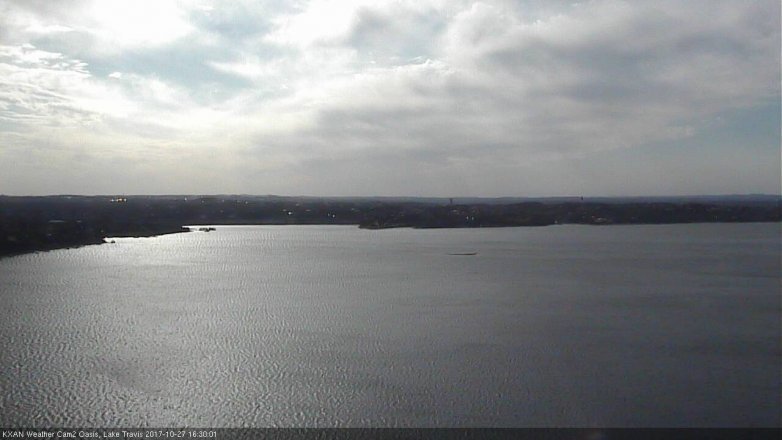 Lake Travis webcam, October 27, 2017 4:00 PM CT