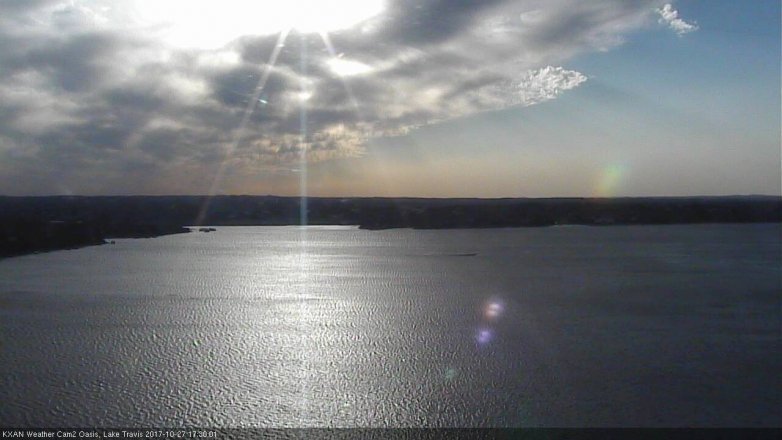 Lake Travis webcam, October 27, 2017 4:55 PM CT