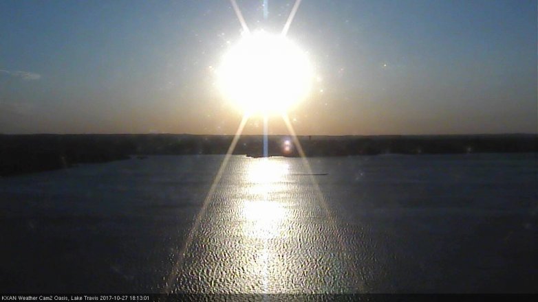 Lake Travis webcam, October 27, 2017 5:25 PM CT