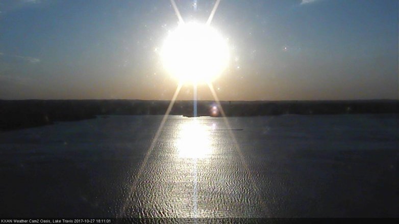 Lake Travis webcam, October 27, 2017 5:35 PM CT
