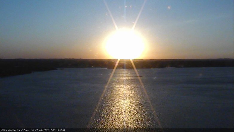 Lake Travis webcam, October 27, 2017 5:45 PM CT