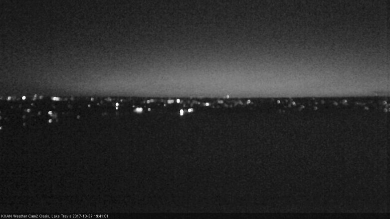 Lake Travis webcam, October 27, 2017 6:50 PM CT