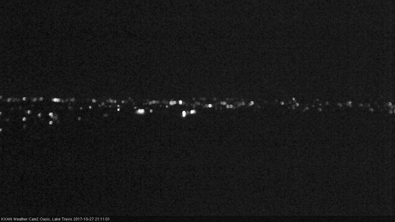 Lake Travis webcam, October 27, 2017 8:30 PM CT
