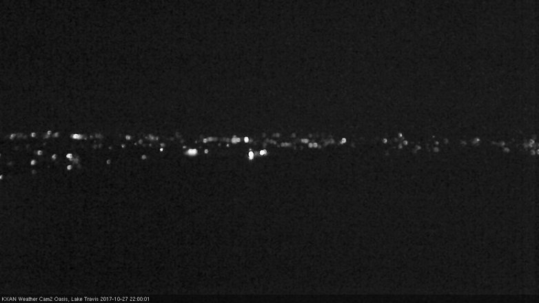 Lake Travis webcam, October 27, 2017 9:05 PM CT