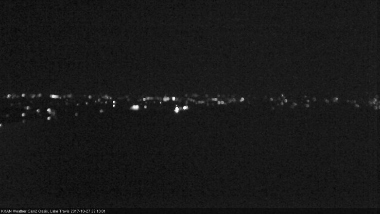 Lake Travis webcam, October 27, 2017 9:25 PM CT