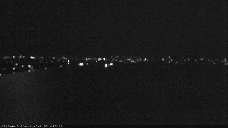 Lake Travis webcam, October 27, 2017 9:55 PM CT