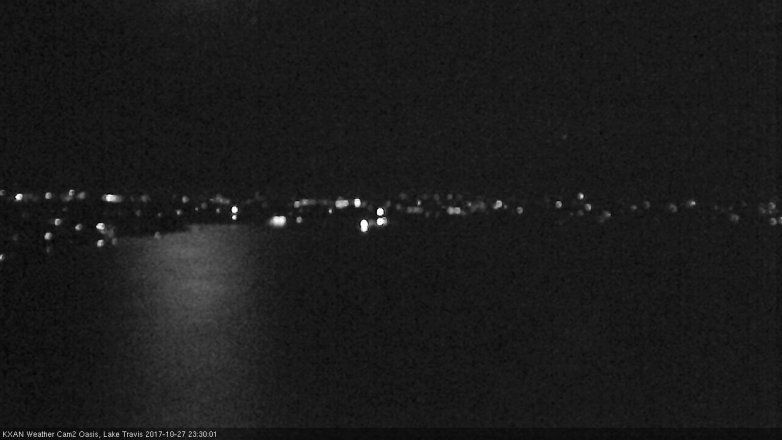 Lake Travis webcam, October 27, 2017 10:35 PM CT