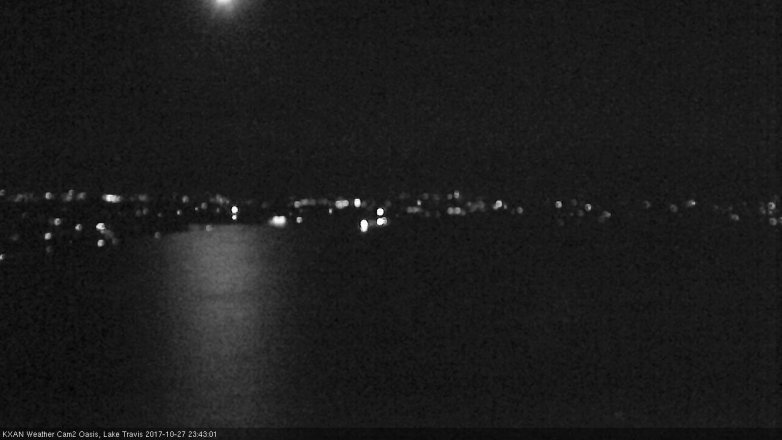 Lake Travis webcam, October 27, 2017 10:50 PM CT