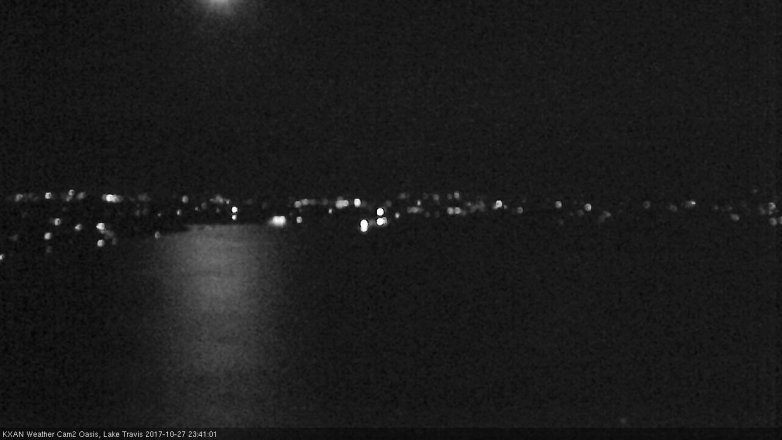 Lake Travis webcam, October 27, 2017 11:05 PM CT
