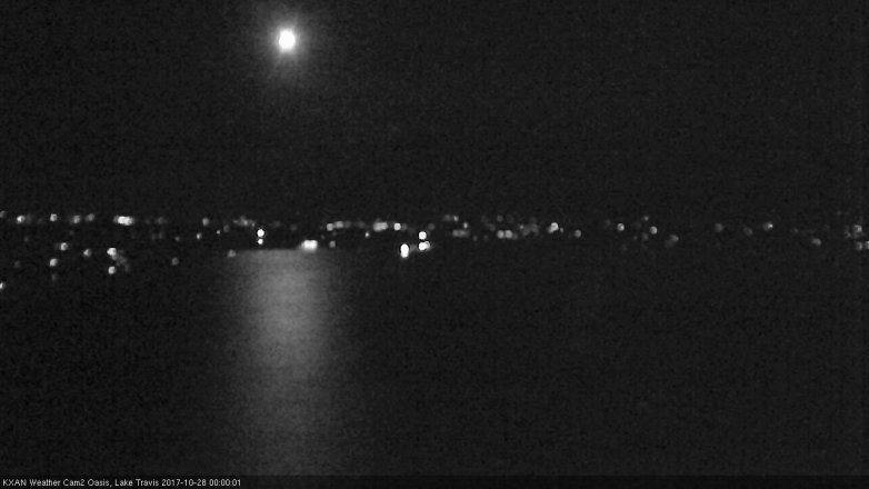 Lake Travis webcam, October 27, 2017 11:25 PM CT
