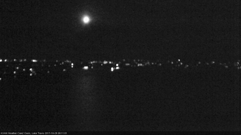 Lake Travis webcam, October 27, 2017 11:30 PM CT