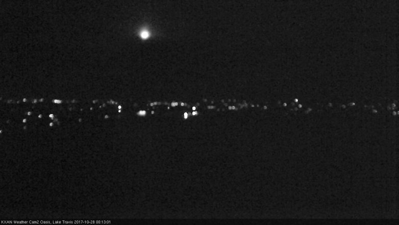 Lake Travis webcam, October 27, 2017 11:45 PM CT