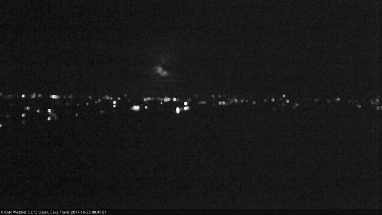 Lake Travis webcam, October 27, 2017 11:50 PM CT