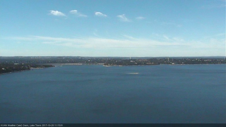 Lake Travis webcam, October 28, 2017 10:20 AM CT