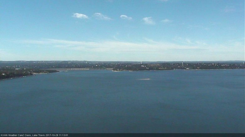 Lake Travis webcam, October 28, 2017 10:40 AM CT