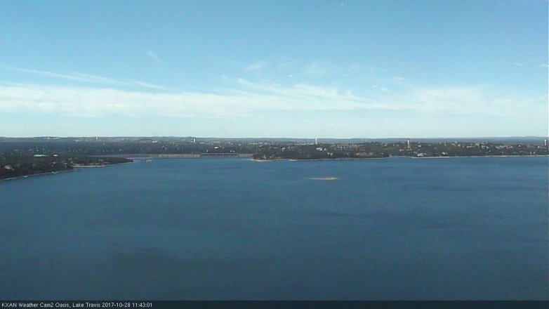 Lake Travis webcam, October 28, 2017 11:05 AM CT