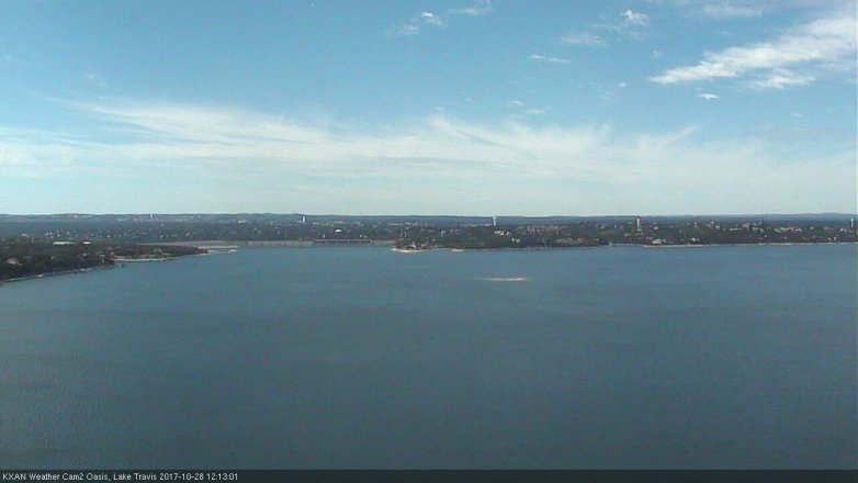 Lake Travis webcam, October 28, 2017 11:35 AM CT