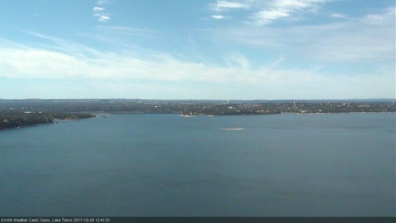 Lake Travis webcam, October 28, 2017 11:45 AM CT