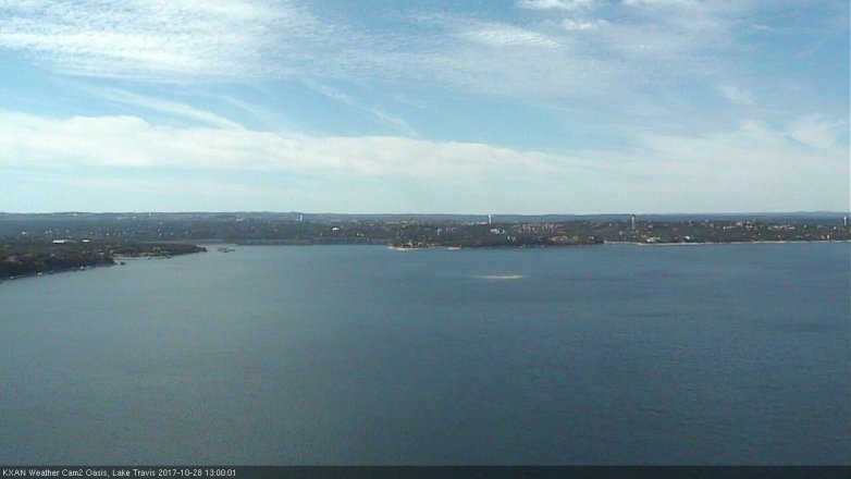 Lake Travis webcam, October 28, 2017 12:10 PM CT
