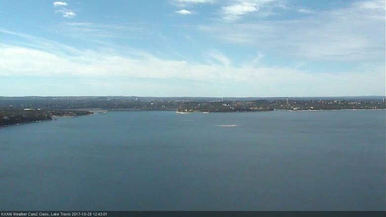 Lake Travis webcam, October 28, 2017 12:15 PM CT