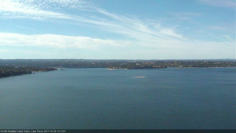 Lake Travis webcam, October 28, 2017 12:25 PM CT