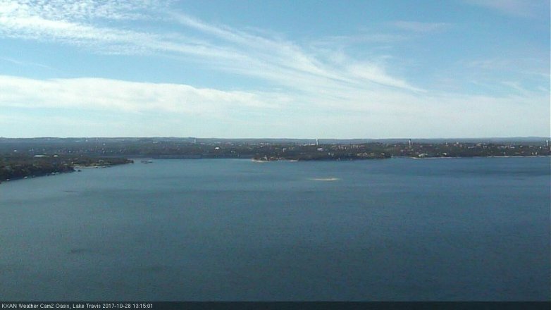 Lake Travis webcam, October 28, 2017 12:35 PM CT