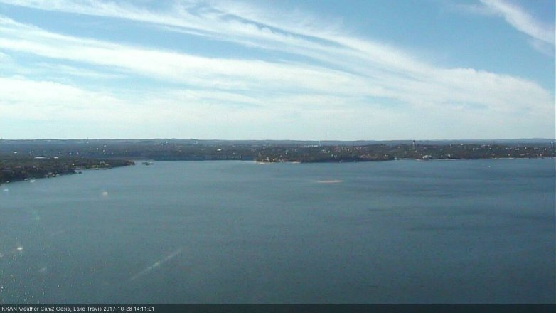 Lake Travis webcam, October 28, 2017 1:20 PM CT