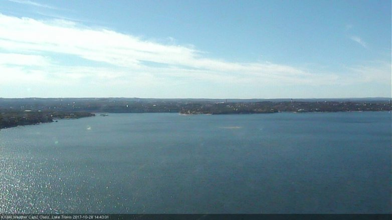 Lake Travis webcam, October 28, 2017 2:05 PM CT