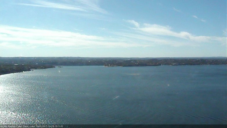 Lake Travis webcam, October 28, 2017 2:40 PM CT