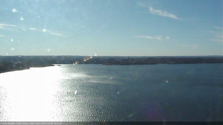 Lake Travis webcam, October 28, 2017 3:20 PM CT