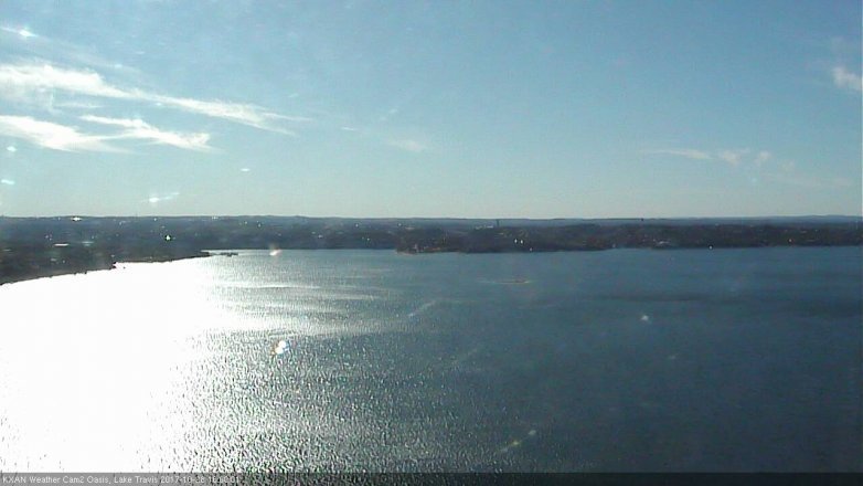 Lake Travis webcam, October 28, 2017 3:25 PM CT