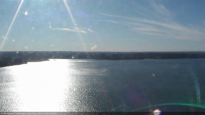Lake Travis webcam, October 28, 2017 3:40 PM CT