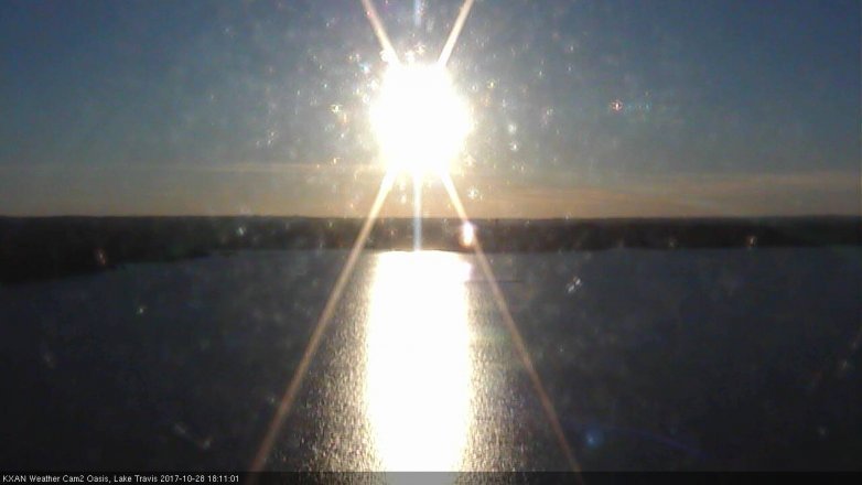 Lake Travis webcam, October 28, 2017 5:15 PM CT