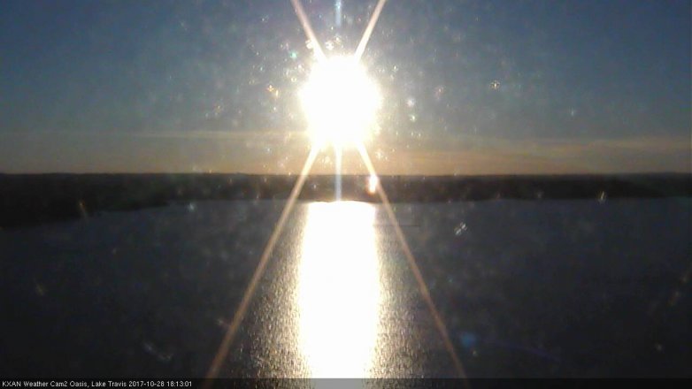 Lake Travis webcam, October 28, 2017 5:40 PM CT