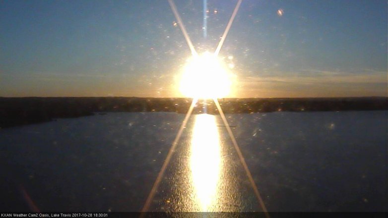 Lake Travis webcam, October 28, 2017 5:55 PM CT
