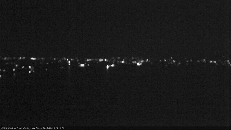 Lake Travis webcam, October 28, 2017 8:25 PM CT