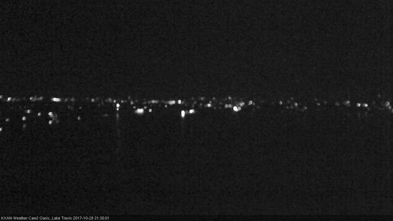 Lake Travis webcam, October 28, 2017 8:40 PM CT