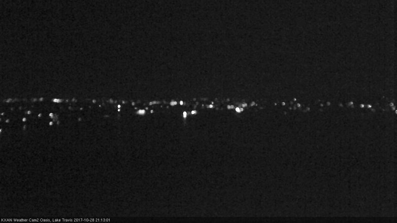 Lake Travis webcam, October 28, 2017 8:45 PM CT