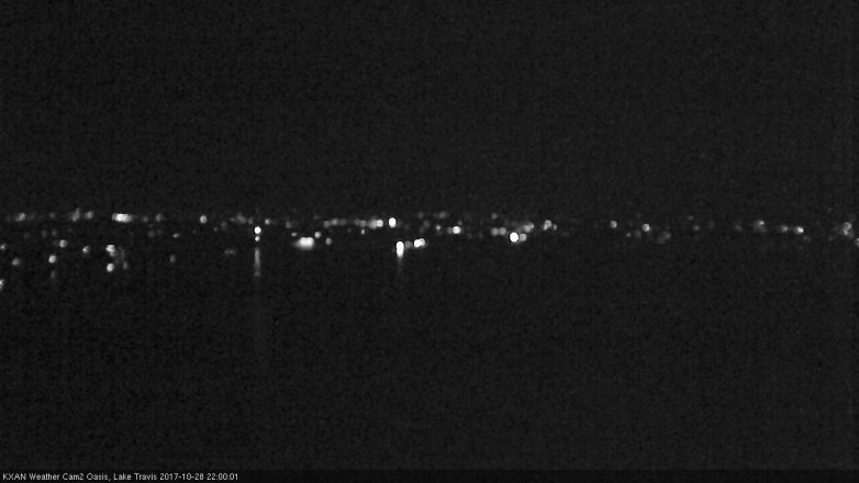 Lake Travis webcam, October 28, 2017 9:10 PM CT
