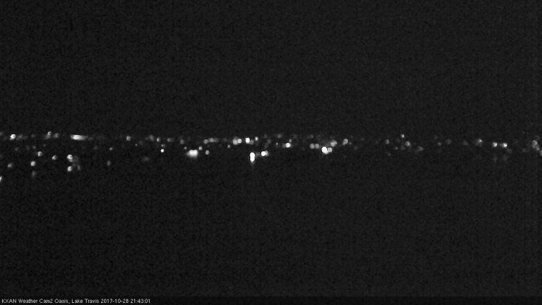 Lake Travis webcam, October 28, 2017 9:15 PM CT