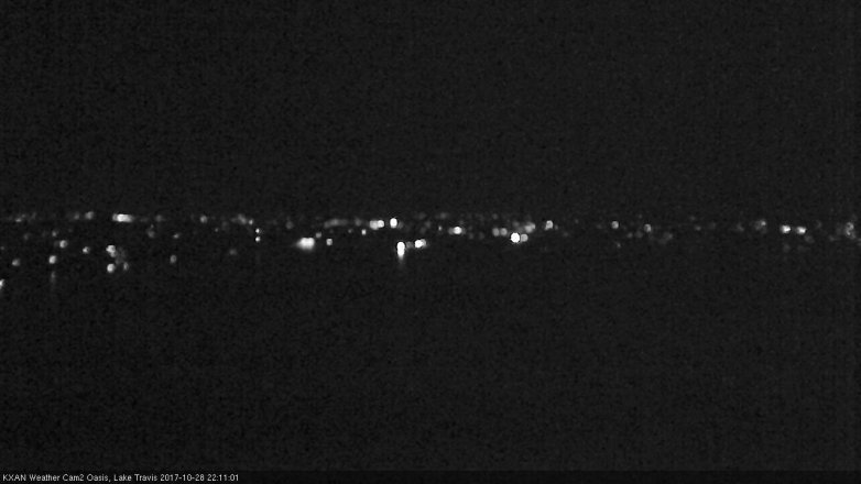 Lake Travis webcam, October 28, 2017 9:20 PM CT