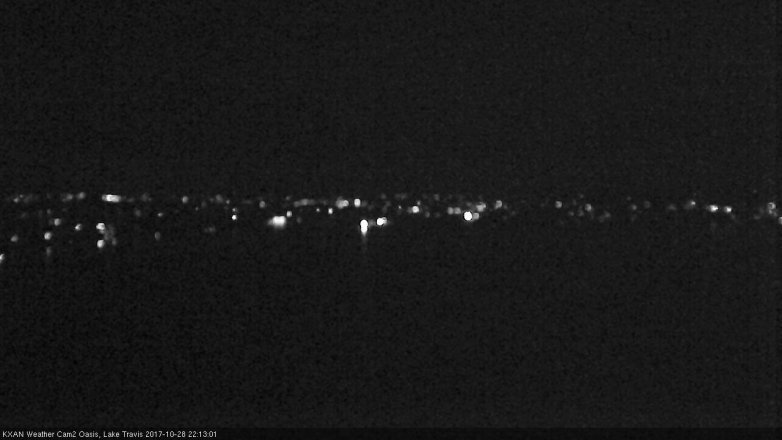 Lake Travis webcam, October 28, 2017 9:25 PM CT